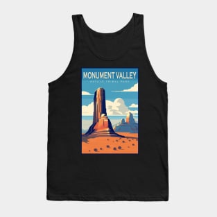 Monument Valley National Park Travel Poster Tank Top